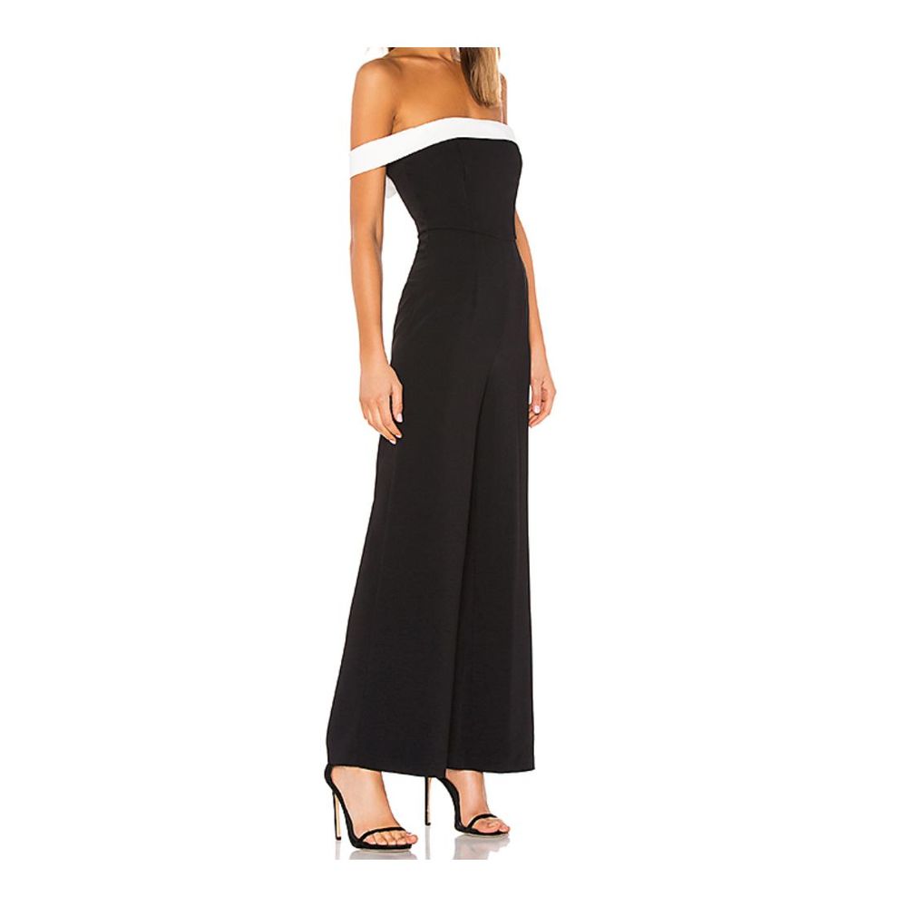 Superdown Camilla Color Block Jumpsuit Black - image 7